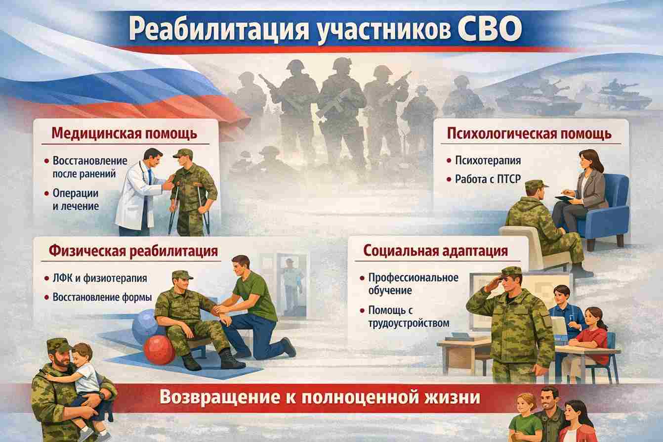 Реабилитация участников СВО в клинике Первая наркология
